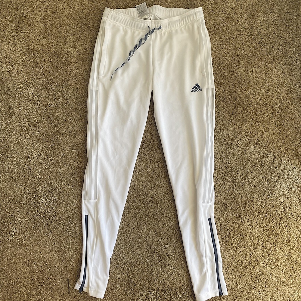 Adidas Soccer Pants White